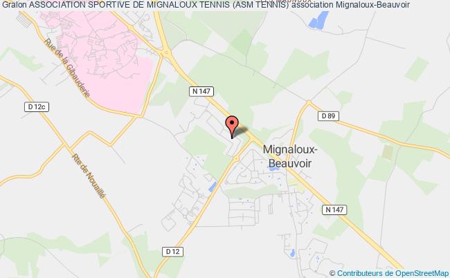 plan association Association Sportive De Mignaloux Tennis (asm Tennis) Mignaloux-Beauvoir