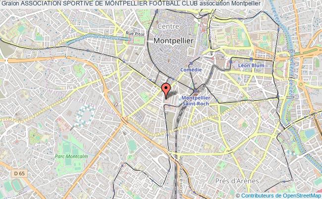 plan association Association Sportive De Montpellier Football Club Montpellier