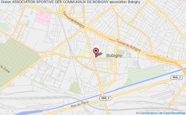 plan association Association Sportive Des Communaux De Bobigny Bobigny