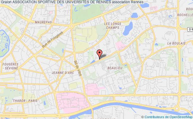 plan association Association Sportive Des UniversitÉs De Rennes Rennes
