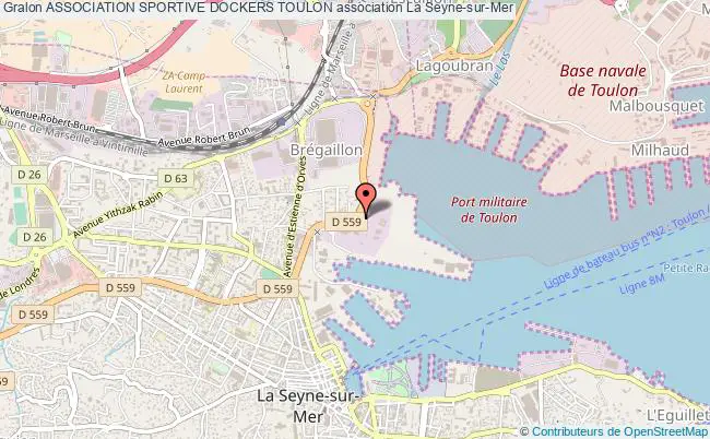 plan association Association Sportive Dockers Toulon La    Seyne-sur-Mer