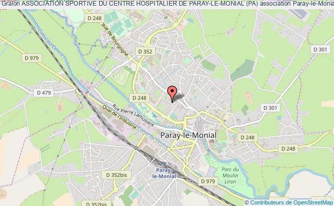 plan association Association Sportive Du Centre Hospitalier De Paray-le-monial (pa) Paray-le-Monial