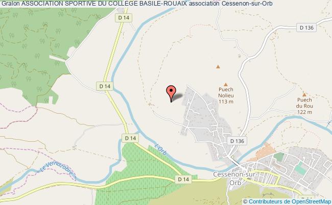plan association Association Sportive Du College Basile-rouaix Cessenon-sur-Orb