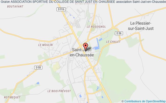 plan association Association Sportive Du College De Saint Just En Chaussee Saint-Just-en-Chaussée