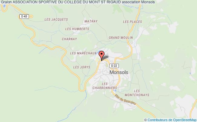 plan association Association Sportive Du College Du Mont St Rigaud deux grosnes