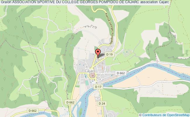 plan association Association Sportive Du College Georges Pompidou De Cajarc Cajarc