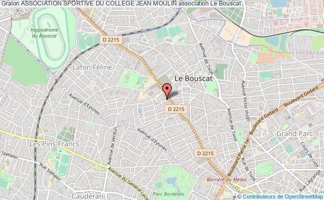 plan association Association Sportive Du College Jean Moulin Le    Bouscat