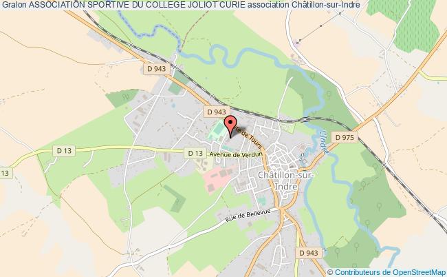 plan association Association Sportive Du College Joliot Curie Châtillon-sur-Indre