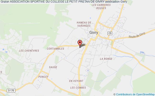 plan association Association Sportive Du College Le Petit Pretan De Givry Givry