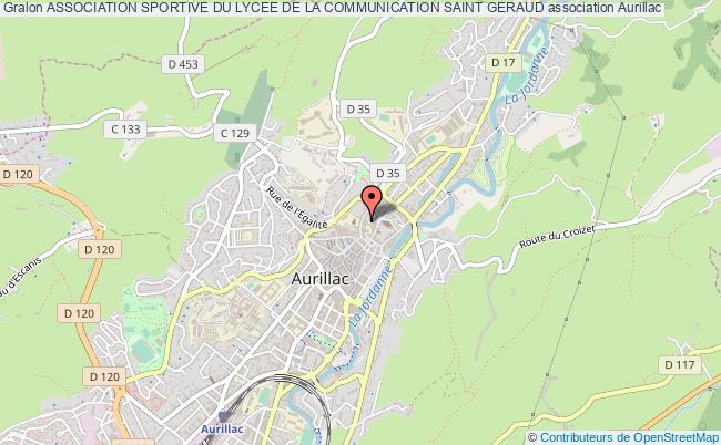 plan association Association Sportive Du Lycee De La Communication Saint Geraud Aurillac