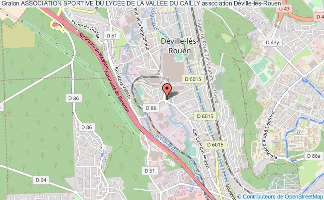 plan association Association Sportive Du LycÉe De La VallÉe Du Cailly Déville-lès-Rouen
