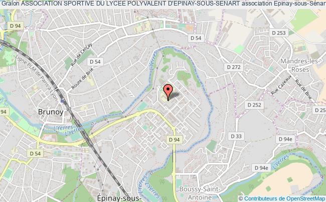 plan association Association Sportive Du Lycee Polyvalent D'epinay-sous-senart Épinay-sous-Sénart