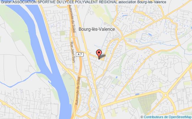 plan association Association Sportive Du Lycee Polyvalent Regional Bourg-lès-Valence