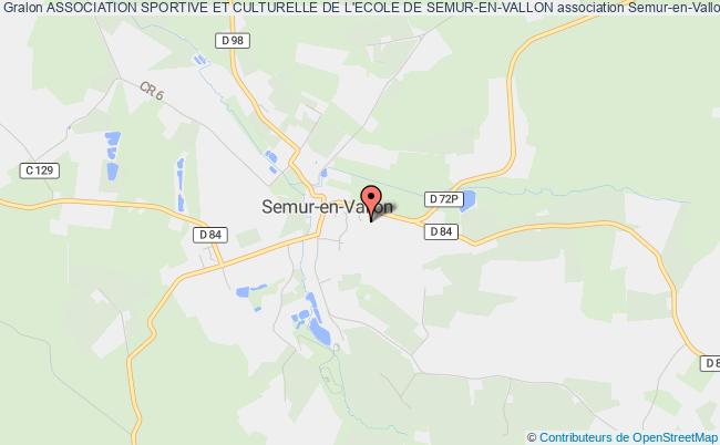 plan association Association Sportive Et Culturelle De L'ecole De Semur-en-vallon Semur-en-Vallon