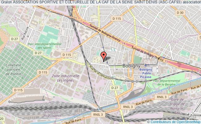 plan association Association Sportive Et Culturelle De La Caf De La Seine Saint Denis (asc-caf93) Bobigny