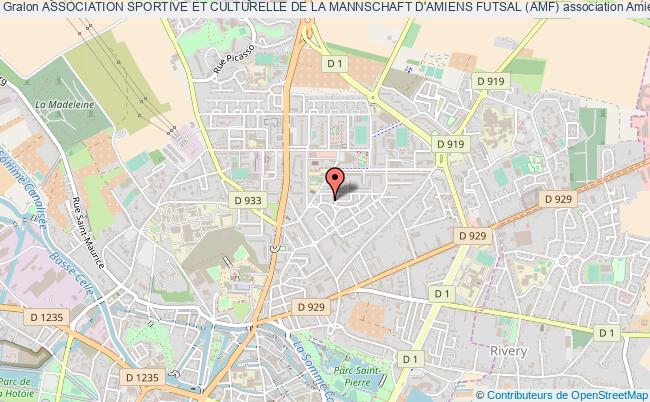 plan association Association Sportive Et Culturelle De La Mannschaft D'amiens Futsal (amf) Amiens