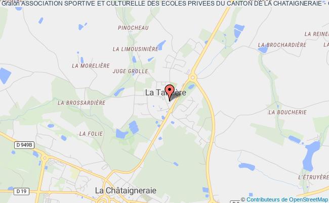 plan association Association Sportive Et Culturelle Des Ecoles Privees Du Canton De La Chataigneraie - Crea'bouge La Tardière