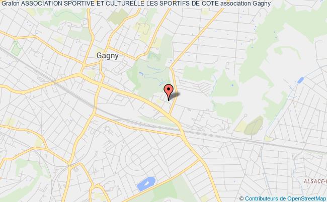 plan association Association Sportive Et Culturelle Les Sportifs De Cote Gagny