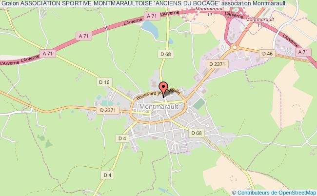 plan association Association Sportive Montmaraultoise 'anciens Du Bocage' Montmarault