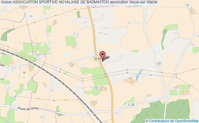 plan association Association Sportive Noyalaise De Badminton Noyal-sur-Vilaine
