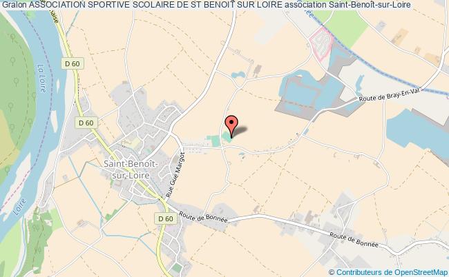 plan association Association Sportive Scolaire De St Benoit Sur Loire Saint-Benoît-sur-Loire