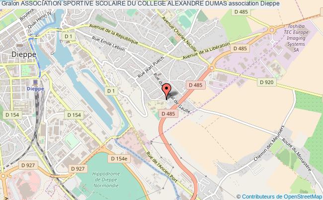 plan association Association Sportive Scolaire Du College Alexandre Dumas Dieppe