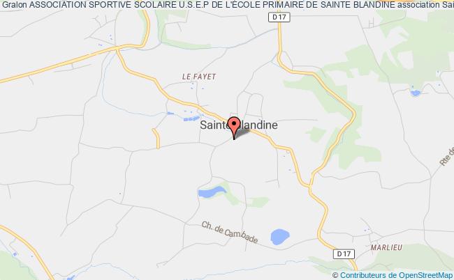 plan association Association Sportive Scolaire U.s.e.p De L'École Primaire De Sainte Blandine Sainte-Blandine