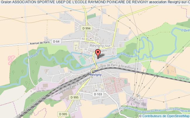 plan association Association Sportive Usep De L'ecole Raymond Poincare De Revigny Revigny-sur-Ornain