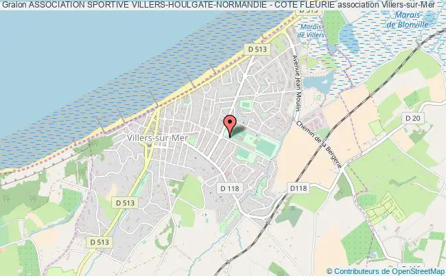 plan association Association Sportive Villers-houlgate-normandie - Cote Fleurie Villers-sur-Mer