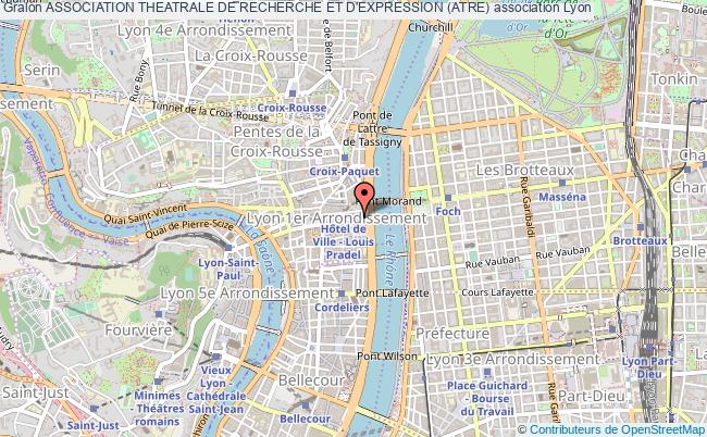 plan association Association Theatrale De Recherche Et D'expression (atre) Lyon 1er Arrondissement