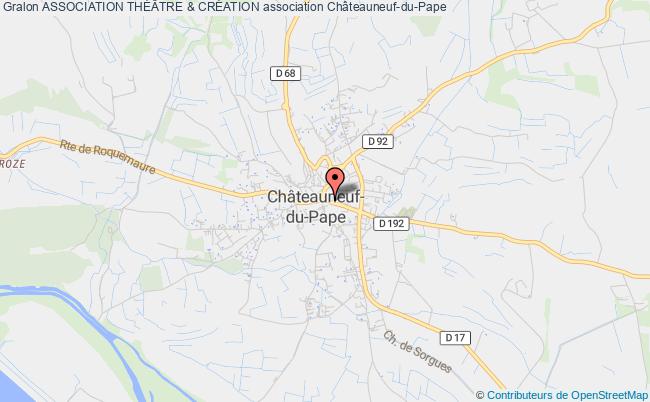 plan association Association ThÉÂtre & CrÉation Châteauneuf-du-Pape