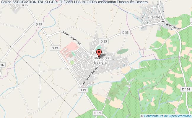 plan association Association Tsuki Geri Thezan Les Beziers Thézan-lès-Béziers