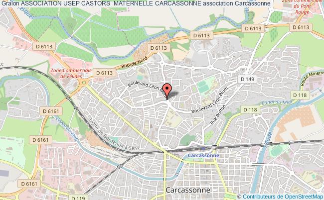 plan association Association Usep Castors  Maternelle Carcassonne Carcassonne