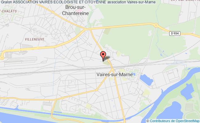 plan association Association Vaires Ecologiste Et Citoyenne Vaires-sur-Marne