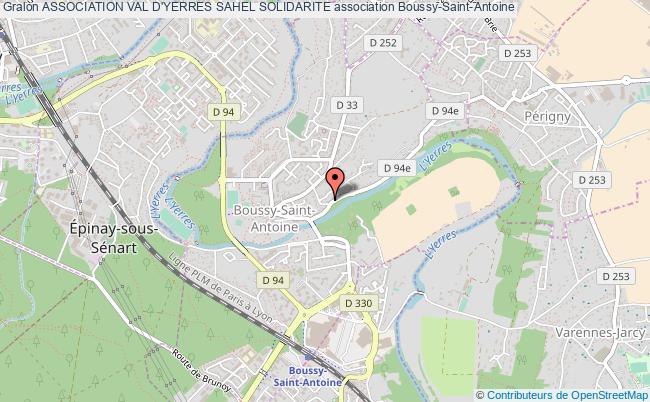plan association Association Val D'yerres Sahel Solidarite Boussy-Saint-Antoine