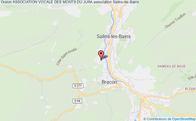 plan association Association Vocale Des Monts Du Jura Salins-les-Bains