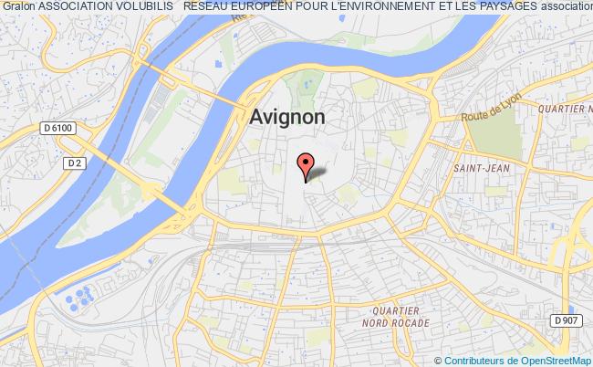 plan association Association Volubilis   Reseau Europeen Pour L'environnement Et Les Paysages Avignon