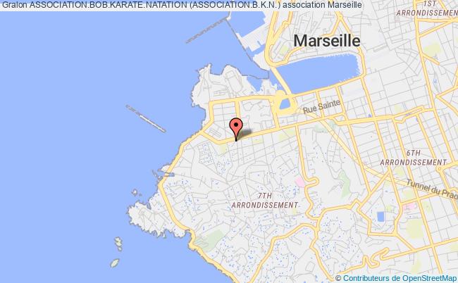 plan association Association.bob.karate.natation (association.b.k.n.) Marseille