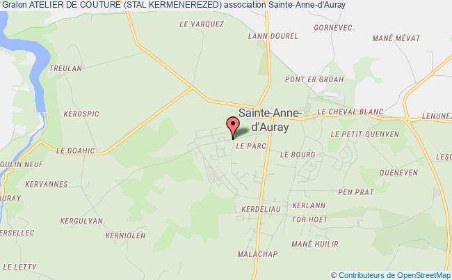 plan association Atelier De Couture (stal Kermenerezed) Sainte-Anne-d'Auray