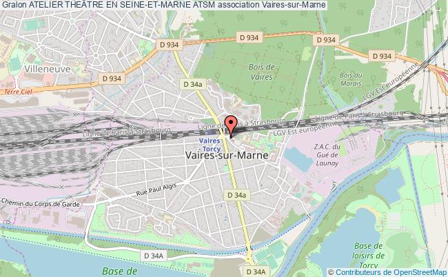 plan association Atelier TheÂtre En Seine-et-marne Atsm Vaires-sur-Marne