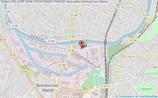 plan association Ateliers Sans Frontieres France Bonneuil-sur-Marne