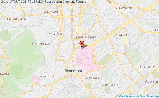 plan association Atout Conf'clermont Clermont-Ferrand