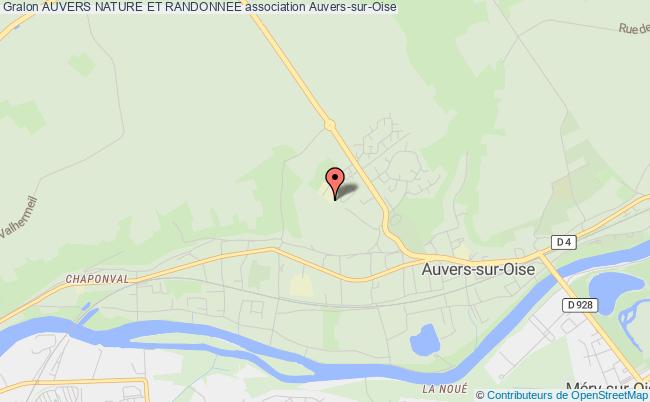 plan association Auvers Nature Et Randonnee Auvers-sur-Oise