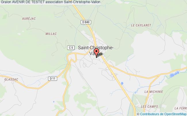 plan association Avenir De Testet Saint-Christophe-Vallon