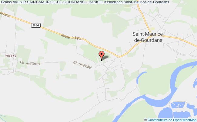 plan association Avenir Saint-maurice-de-gourdans -  Basket Saint-Maurice-de-Gourdans