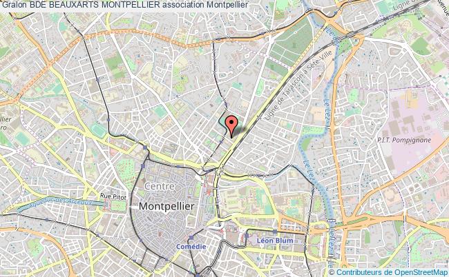 plan association Bde Beauxarts Montpellier Montpellier
