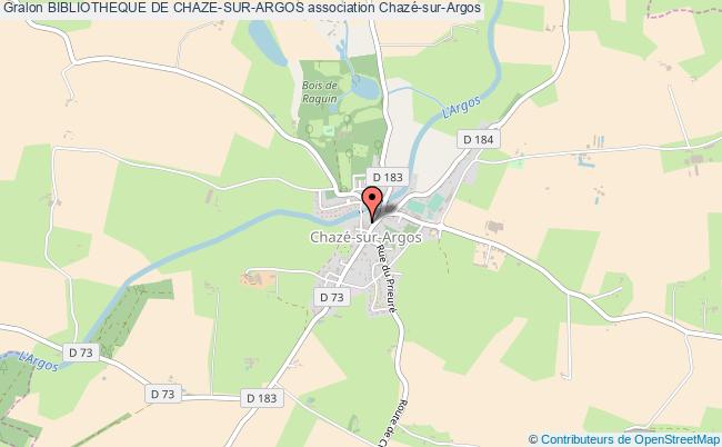 plan association Bibliotheque De Chaze-sur-argos Chazé-sur-Argos