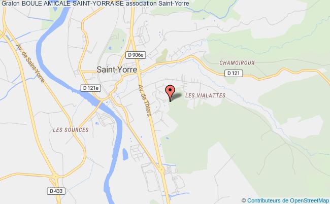 plan association Boule Amicale Saint-yorraise Saint-Yorre