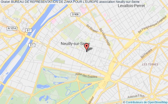 plan association Bureau De ReprÉsentation De Zaka Pour L'europe Neuilly-sur-Seine
