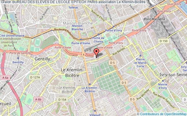 plan association Bureau Des Eleves De L'ecole Epitech Paris Kremlin-Bicêtre